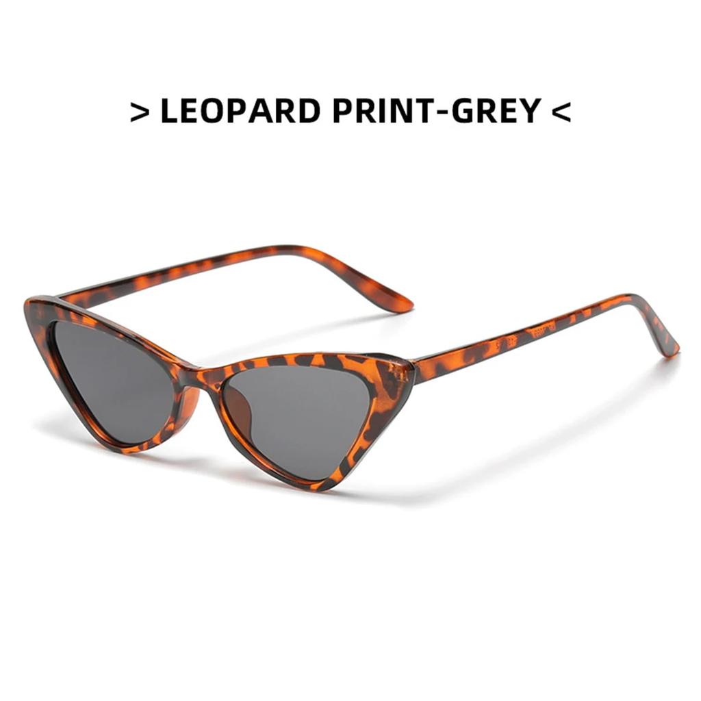 Retro Cat Eye Solbriller UV400 Shades Vintage Små Trekant Solbriller Hip Hop Briller Kvinner Kvinnelige Trendy Briller