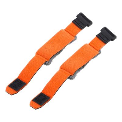 Uxcell Guitar Mute Wrap 180mm X 25mm Noise Reducer for and 2 Pieces Band, Guitar, Bass, Ukulele, Orange,