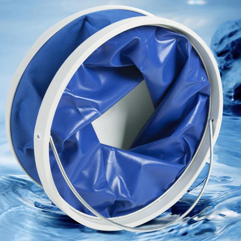 9/13L Car Folding Bucket Oxford Cloth Car Washing Buckets Portable Folding Bucket Multifunctional Waterproof
