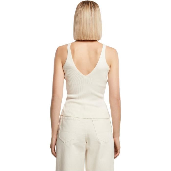 Débardeur femme Urban Classics Rib - blanc cassé - 4XL