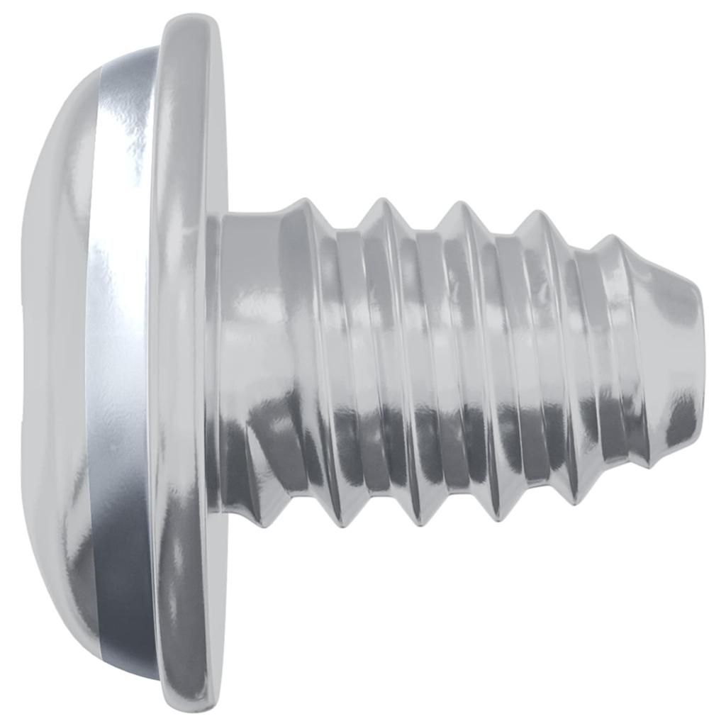 Lock Screws 12 Pcs Silver M4 X 5 Mm Iron