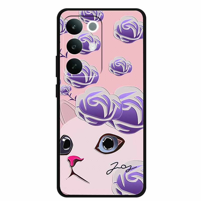 3D Dragon Case For OPPO Realme C85 4G 15X 5G Relief Coque Bumper Silicone Soft Phone Cover C 85 15 X Embossed Blossoms Funda