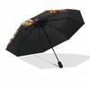 Aircraft, Aviation Themed Automatic Opening and Closing Umbrella, Brightly Colored 8-rib Portable Umbrella, Suitable for Men and Women, A Pe