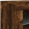 Sideboard with LED Lights Smoked Oak 283 x 37 x 67 cm
