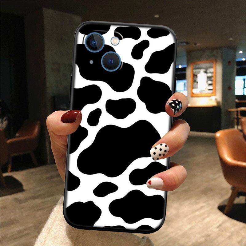 IK20 Cartoon Art Cow Shell Phone Case for Samsung Galaxy Note 10 20 S23 S24 S25 Ultra FE Plus Edge Lite A02S A35 A07 A17