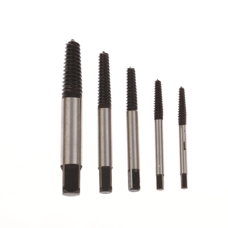 5/6Pcs Damaged Broken Screw Remover Kits Easy Out Damaged Bolts Remover Tool Chrome-Vanadium Steel Stripped Screw Extractor