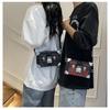 Trendy Box Messenger Bag: Stylish High-End Design for Men & Women