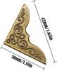 For 36 Pcs Vintage Bronze Book Corner Protectors 30 X 30 Mm Corner for Folders Book Scrapbooking Menus Albums File Decoration