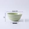 ZISIZ 5-inch Ceramic Rice Bowl Set