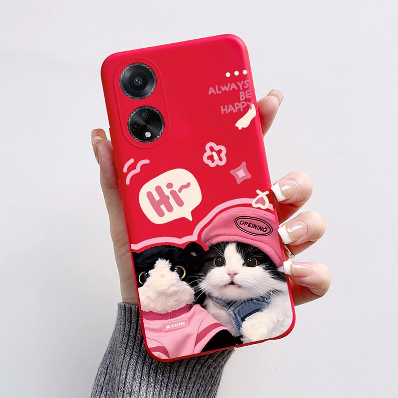 For OPPO A98 5G Case 2023 Cute Cat Cartoon Funny Dog Silicone Soft Back Cover For OPPO F23 CPH2527 OPPOA98 CPH2529 A1 5G Coque