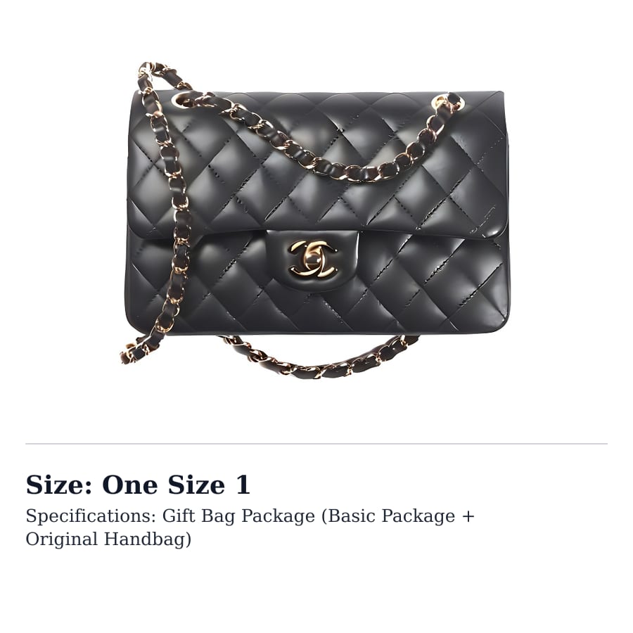 Chanel Classic Flap CF Lambskin Shoulder Bag, Crossbody Bag Small Women's Black A01113-B06449-94305