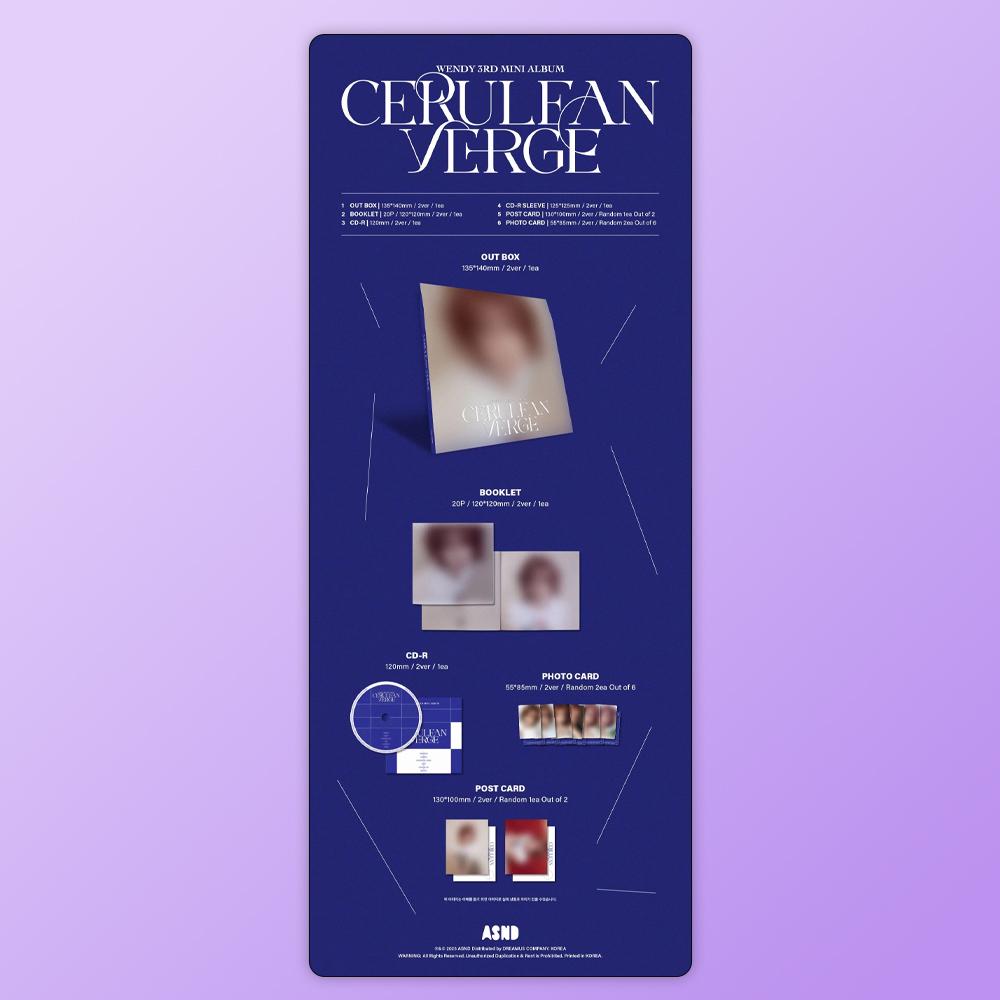 (PRE-ORDER) WENDY - 3rd Mini Album Cerulean Verge (Digipack Ver.)
