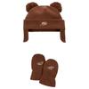 Tracksuit Design Polyester Fleece Hat Kids Kids Suit Brown FV5856-259