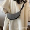 Texture popular underarm bag Korean version of the new trendy bright diamond fashion niche full diamond one-shoulder crossbody bag dumpling bag