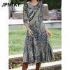 JPNTKY Fashion Summer Spring 1/2 Sleeves Casual Dresses