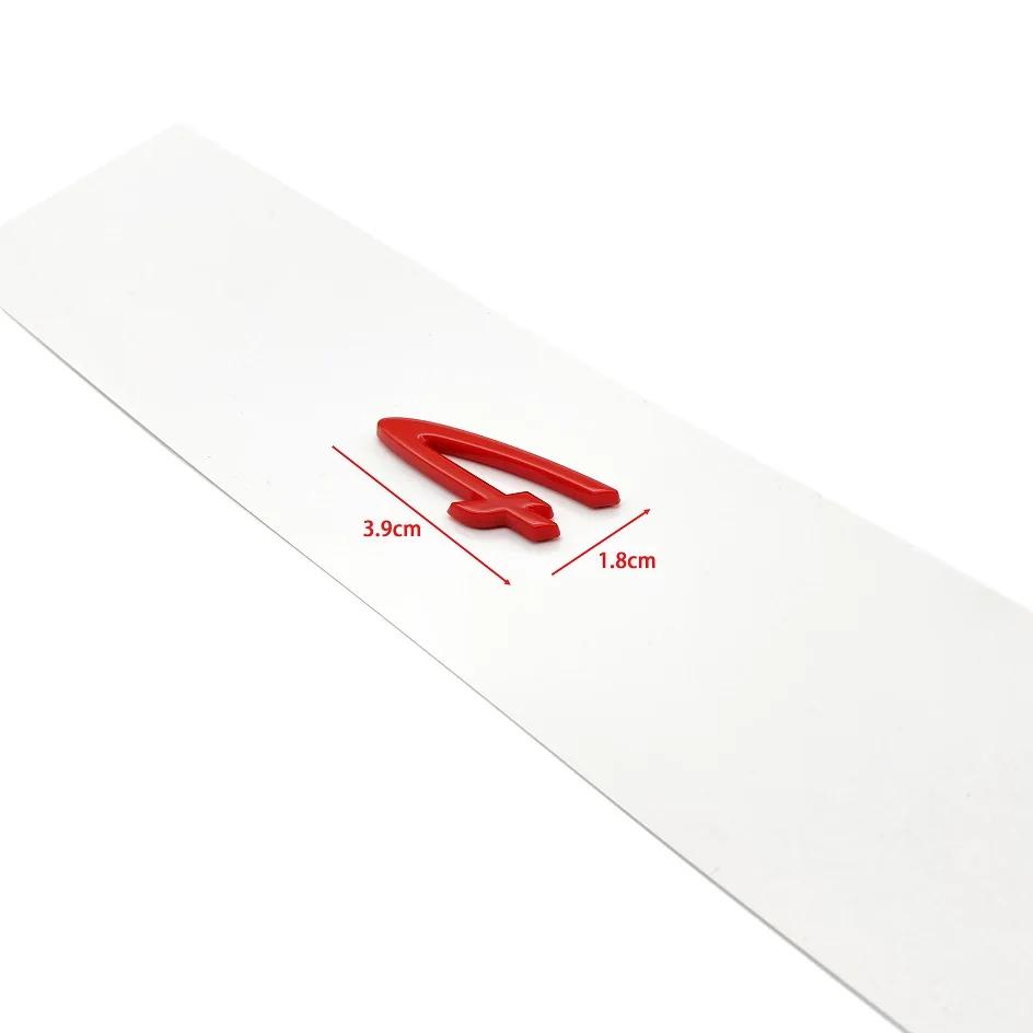 CKM3  1pcs Car Rear Sticker Styling Accessories 4 S Letter Emblem Car Fender Side sticker Rear Bumper Tail Door Trunk Logo