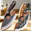 Kitchen Knives Stainless Steel Boning Knife Meat Cleaver Handmade Forged Chef's Knife for Household Wooden Handle Butcher Knife