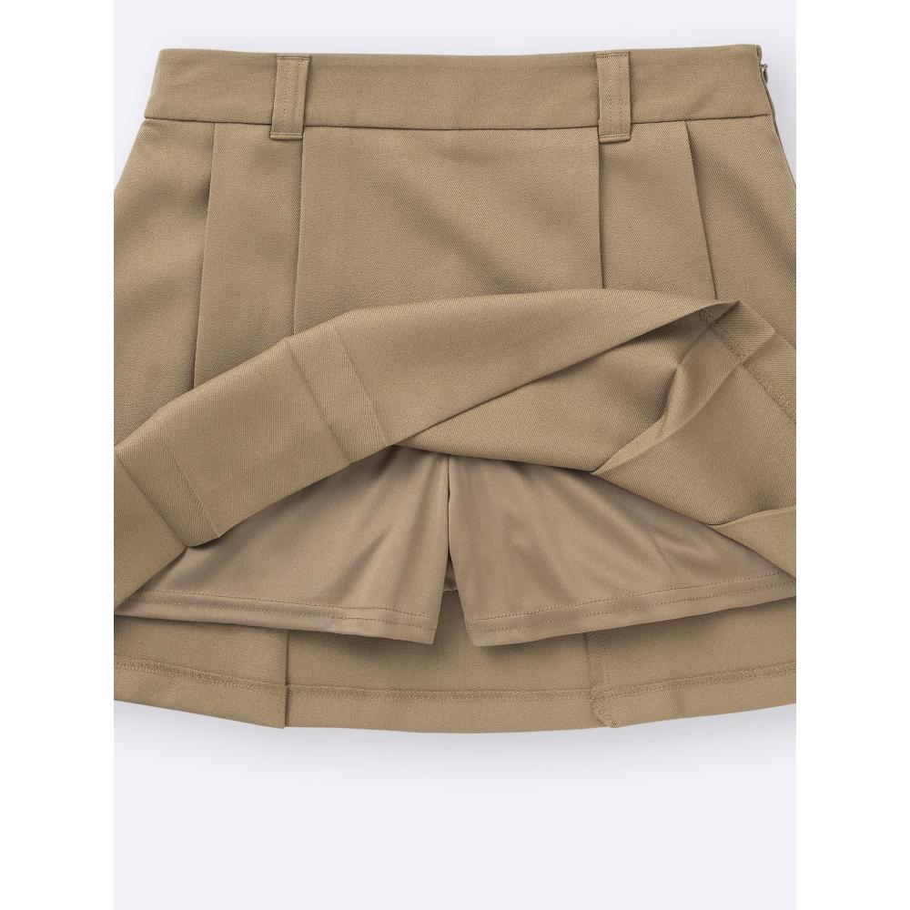 Gu By Uniqlo Side Pleated Skirt