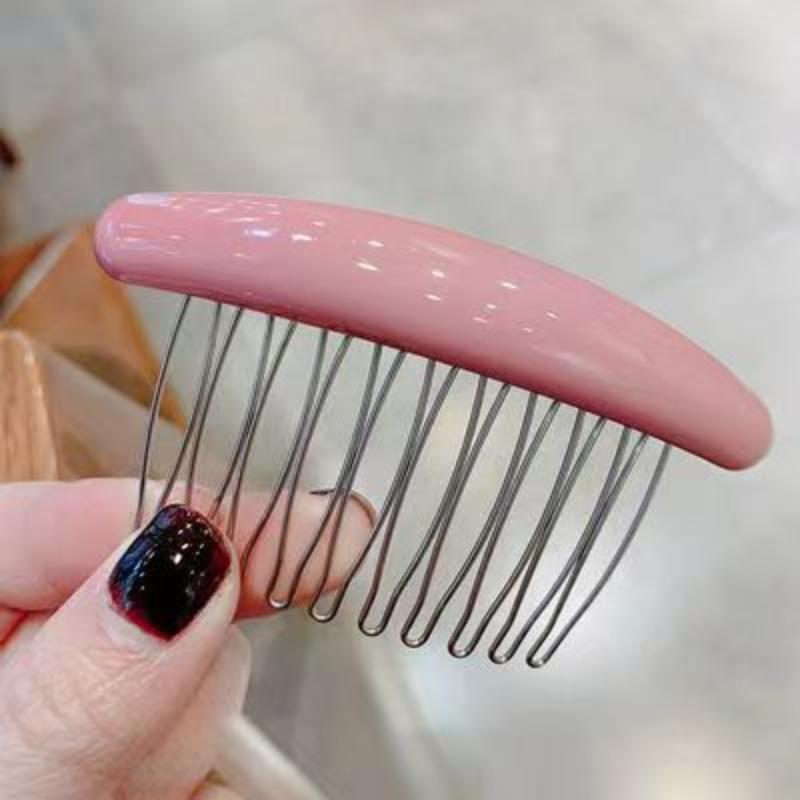 Hair Comb and Hairpin Combination for Simple Side Parting Hair Clips for Hair Without Any Trace At The Back of The Head and For Messy Hair At The Top.