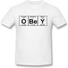 O-Be-Y (gehoorzamen) - Volledig T-shirt met korte mouwen voor volwassenen Top Designer T-shirt