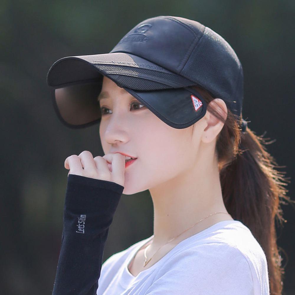UV Protection Long Visor Baseball Cap Waterproof Men's Sunshade Cap Outdoor