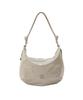 Russet Clouds Nylon Round 2-Way Shoulder Bag, RUZ1052222A0010, Free Size, Light Gray