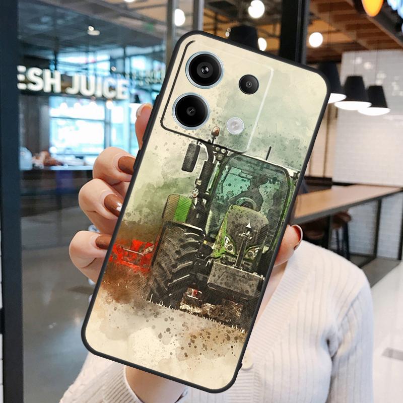 Tractor Car Funda For Xiaomi Redmi Note 13 Pro 12 11 9 10 Pro 12S 11S 10S Redmi 13 12 10C 12C 13C Case