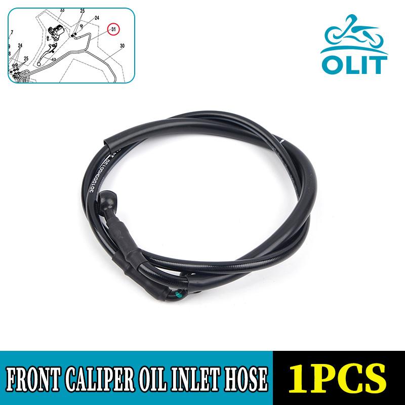 For CFMOTO Front Caliper Oil Inlet&Outlet Hose 250SR-FUN CF250-6 Inlet Outlet Pipe Motorcycle Accessories Original Parts Inlet pipe