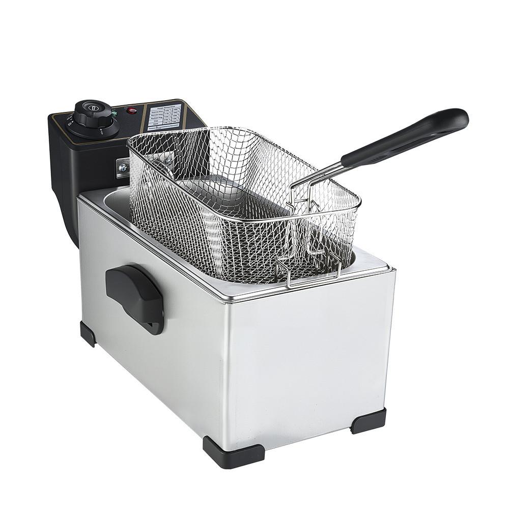 Electric Deep Fryer Household Small Electric Fryer Commercial Deep-fried Dough Sticks Chips Machine Stall Fryer