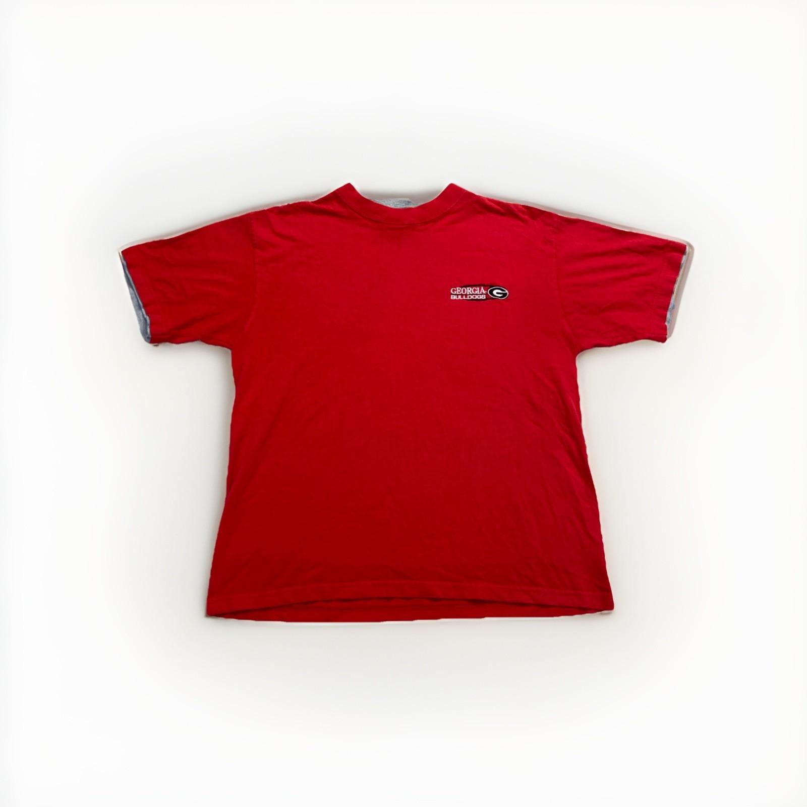 Georgia Bulldogs Shirt Mens L Red Cotton Vintage Y2k NCAA M