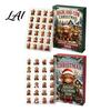 Cute Collection Figurines 2026 Highland Cow Christmas Advent Calendar 24-Day Acrylic Countdown Ornament Set with Calendar Mini Figures Tree Hanging
