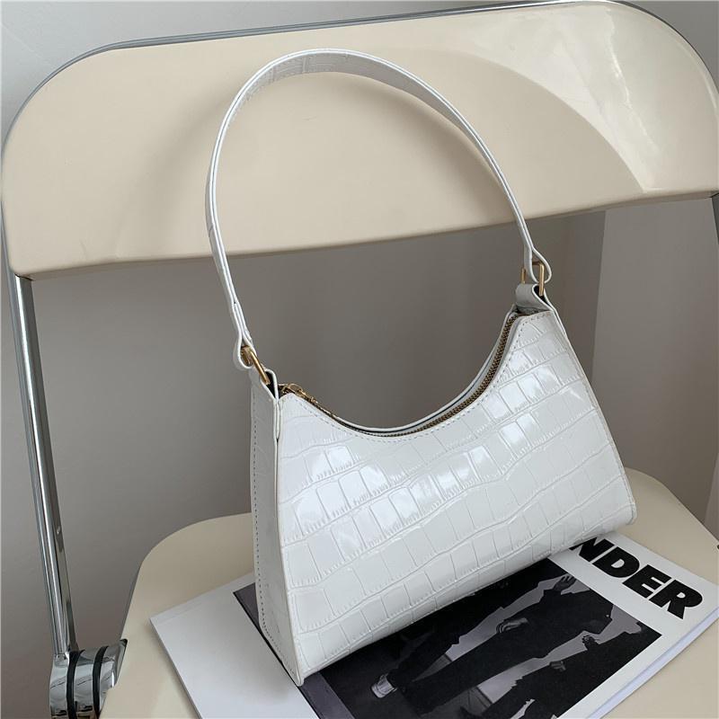 Einkaufstasche Retro Casual Damen Totes Schultertaschen Damen Leder Einfarbig Kette Handtasche für Frauen