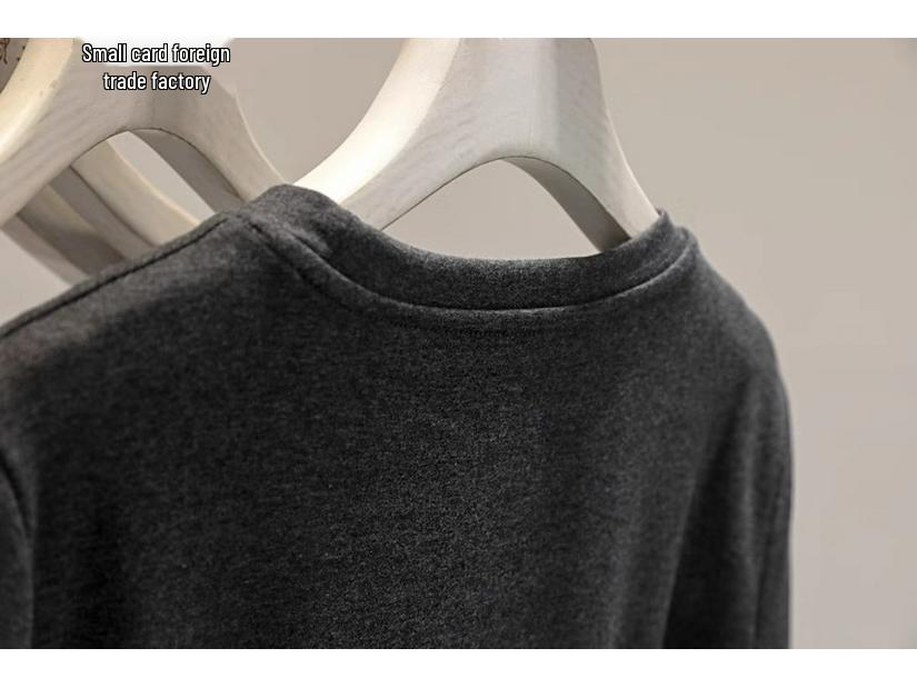 Stylish Spring Embroidered Short-Sleeve Women's Loose Slimming Round Neck T-Shirt