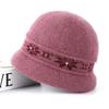 Knitted hat children elderly autumn and winter warm hat rabbit wool blend elderly thickened mother wool hat
