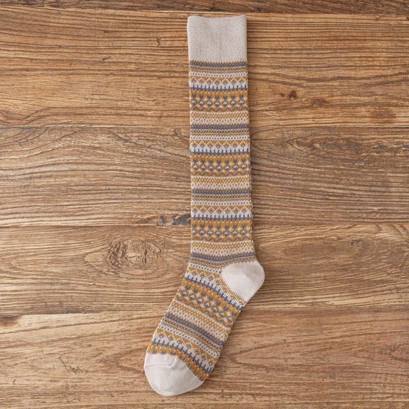 

Женские осенние ретро модные и универсальные длинные гольфы до икр 1 pair