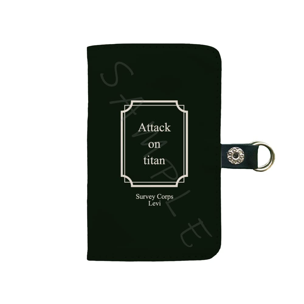 SYNC INNOVATION Attack on Titan The Final Season Levi Line Drawing Bifold Card Case
