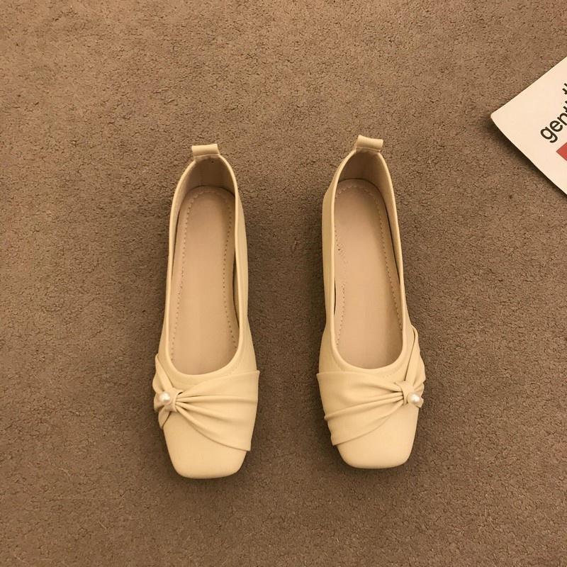 Fashion Hot Selling Shallow Mouth Korean Shoes Soft Slip-on Female Footwear 2025 Boat Slip Summer Comfortable Mary Janes Shoes Woma