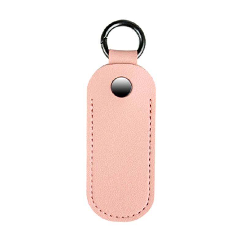USB Flash Drive Holder Case Microfiber Leather Protective Cover With Metal Snap Closure