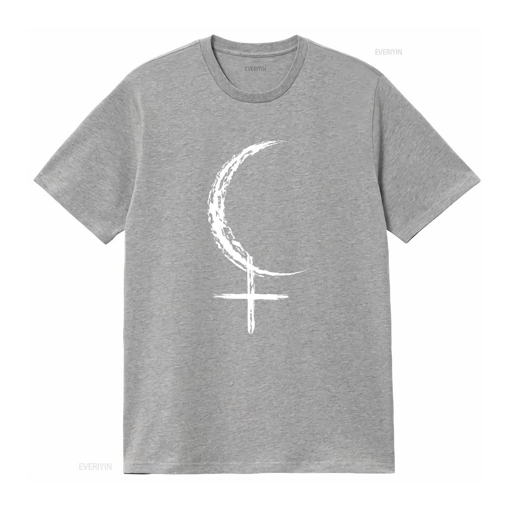 Lilith Symbol T Shirt Black Moon Witchy Jersey  vintage Washed Breathable Unisex Stylish fashion streetwear