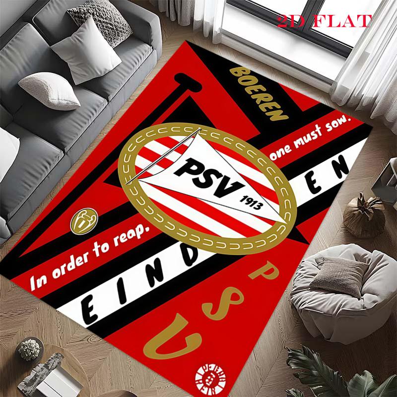PSV Eindhoven Carpet Rug for Living Room Bedroom Home Sofa Decoration,Kids Play Nonslip Floor Mat