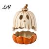 Binnenherfstdecoraties Halloween Verlichte Geest Pompoen Decoratie Vintage Afneembare Lamp met Hars Ornament LED Kaars voor Keukentafel
