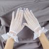 Women's Sexy Fishnet Lace Bridal Gloves for Performance and Etiquette