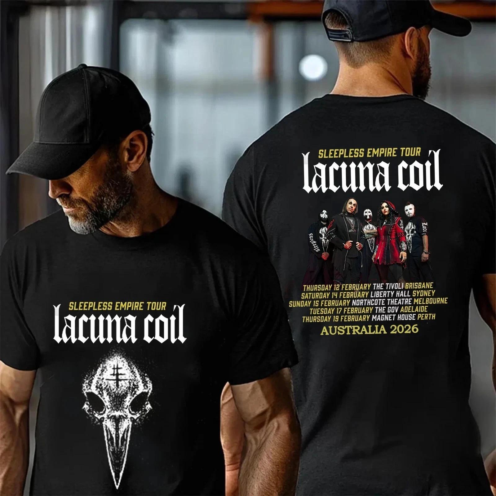 

Lacuna Coil World Tour 2026 Australia With Tour Dates TShirt 4XL