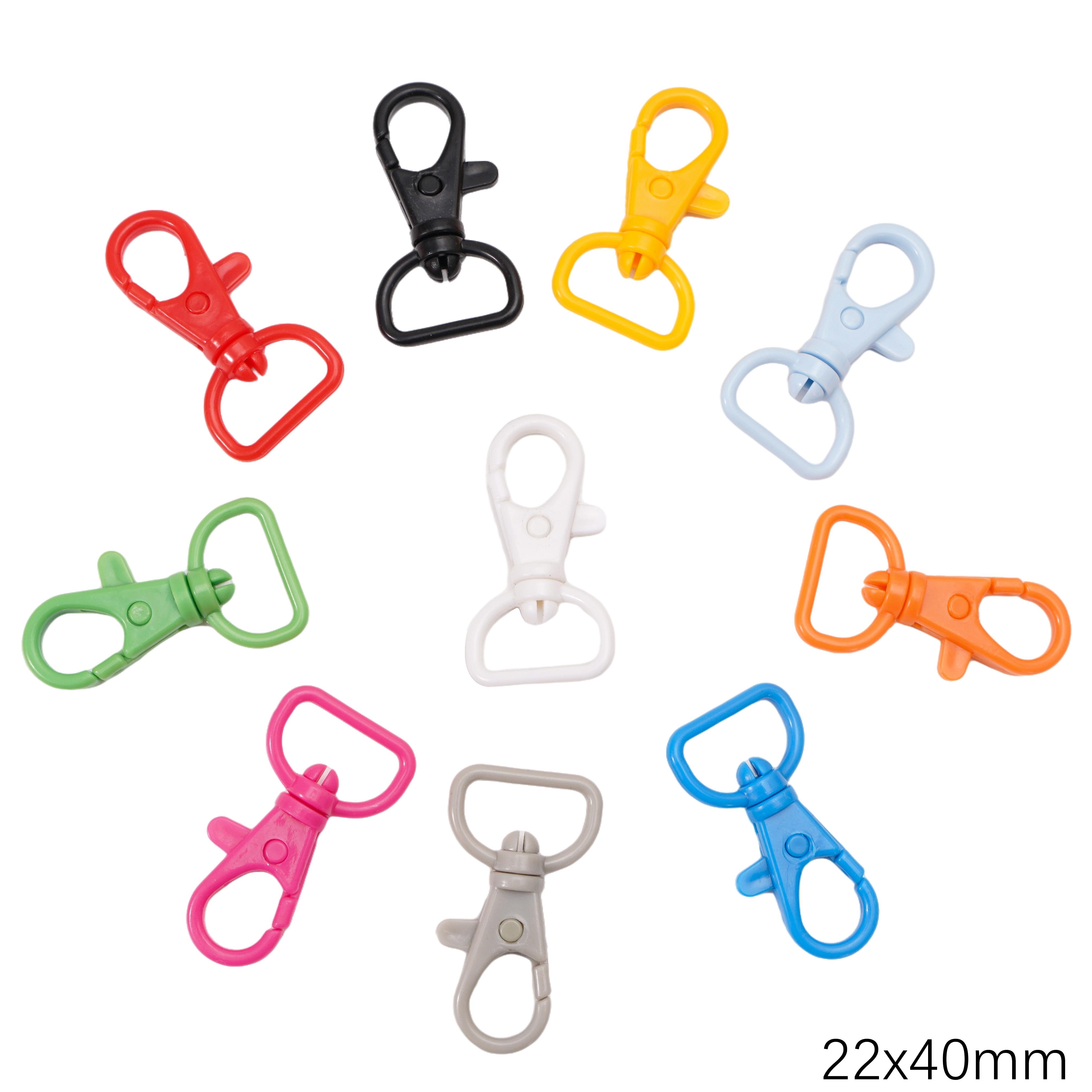 

5-100 шт. Сплав Окрашенный спреем Брелок Брелок Карабин Кольцо для ключей Для DIY Ювелирных изделий Ключи Кошельки Украшения 22x40mm 10pcs