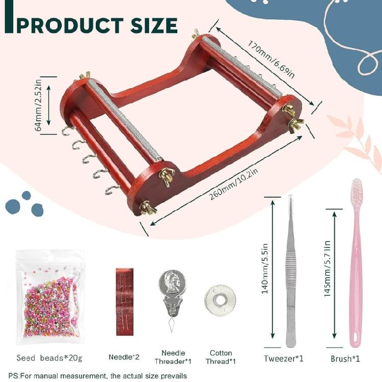 Retro Bead Weaving Machine Beading Weave Loom Crafty DIY Jewelry Designers