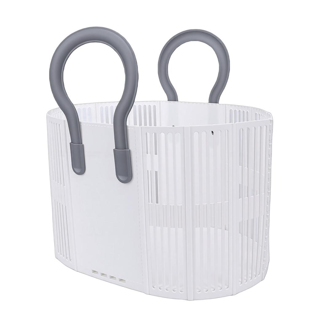 Foldable Laundry Basket Large Capacity Clothes Hamper with Handles Hollow Multipurpose Storage for Bathroom Laundry Room Home
