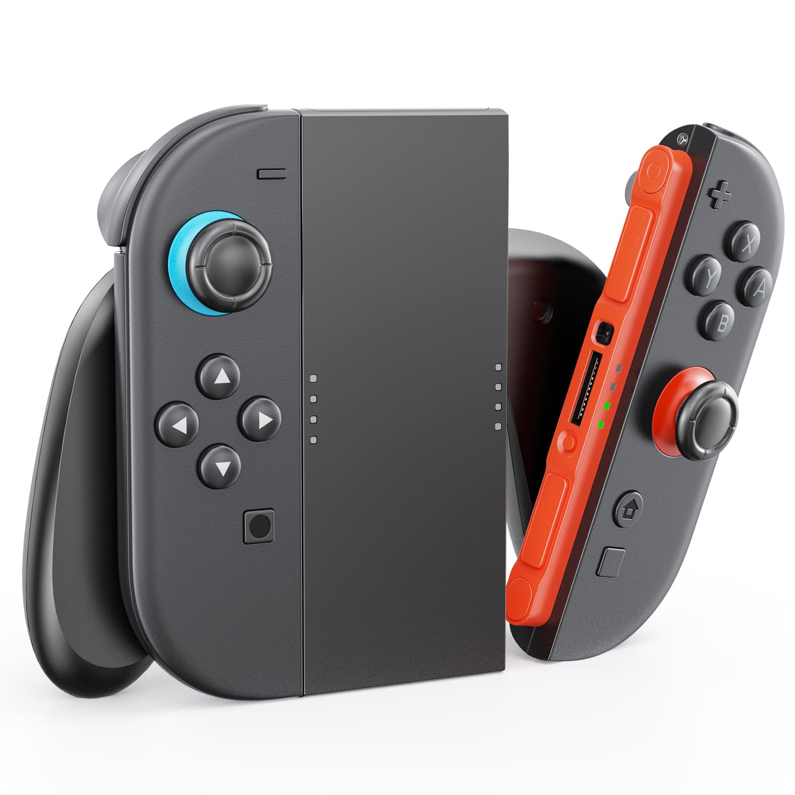 

Grip for Switch 2 magnetic charging handle for Switch 2 includes charging allows you to play while Station for Switch controller, (2025), USB-C cable, чёрный