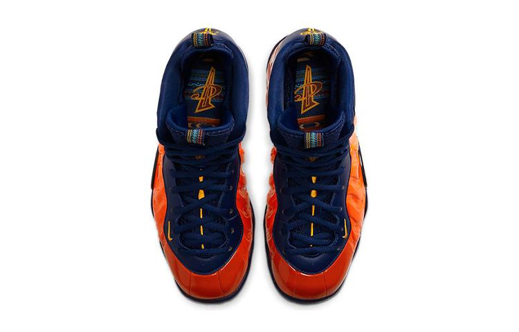 Nike Air Foamposite One Blue Void Rugged Orange GS 644791-407