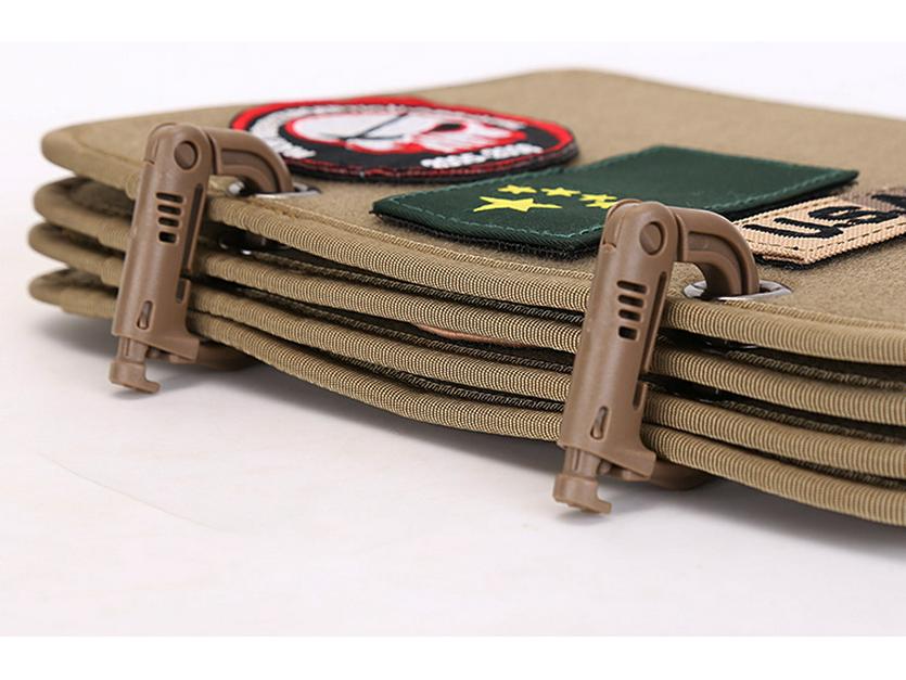 Tactical Velcro Armband Organizer with Double Loop and Storage Patch