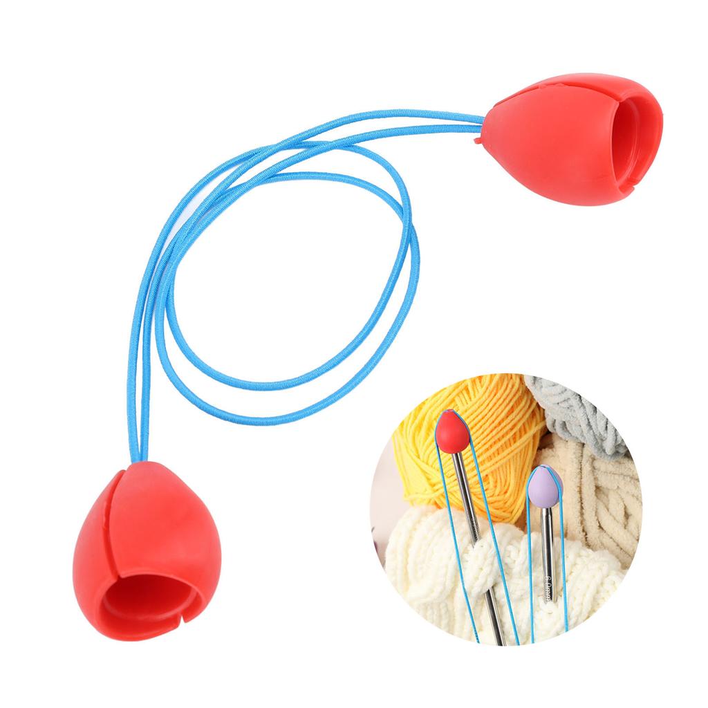 Knitting Needles Point Protector Red Color Large Size Lightweight Crochet Needles Point Stopper